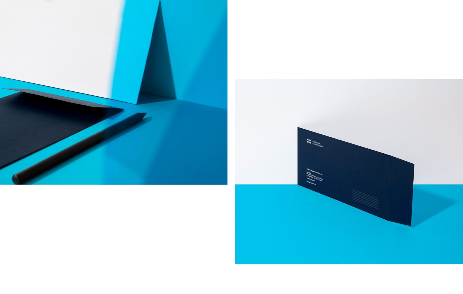 Логотип и фирменный стиль компании по строительству бассейнов «Водная симфония»